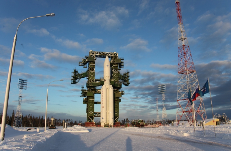 Перед пуском тяжёлой «Ангары-А5» в штатной комплектации. Фото И. Маринина